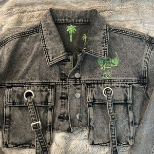 ⚡️Embroidered•Premium Cropped Denim Jacket